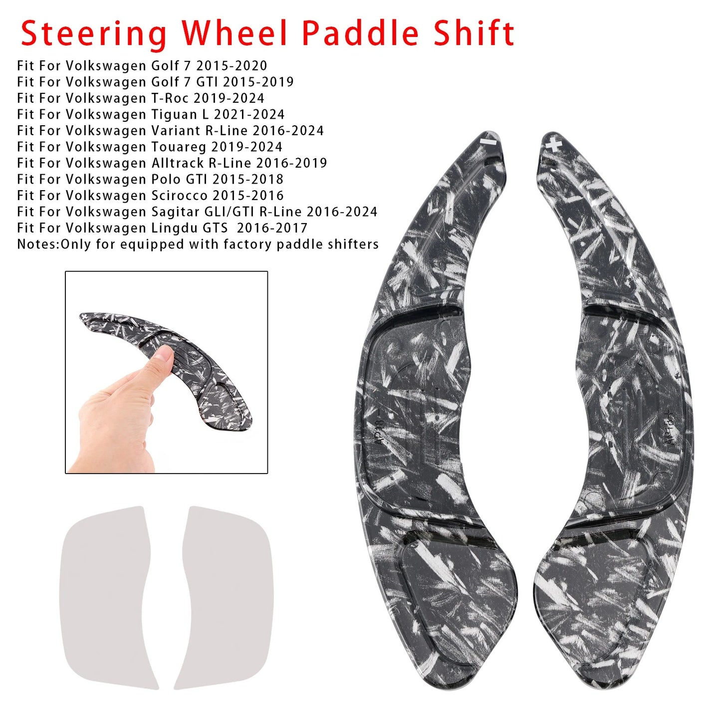 Shift Paddle Extensions for VW Golf 7 T-Roc (2017–2021)