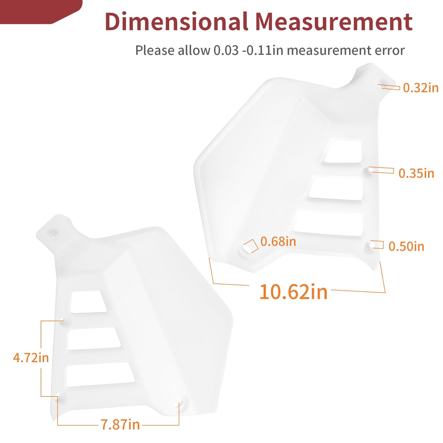 Radiator Shrouds for Honda ATC250R (1985–1986) - White Left + Right