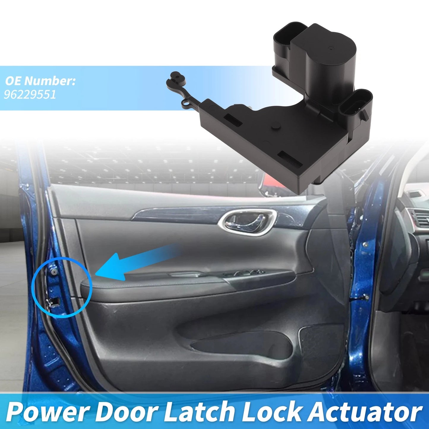 Rear Left Power Door Lock Actuator for Chevrolet Aveo (2004–2011) 96229551