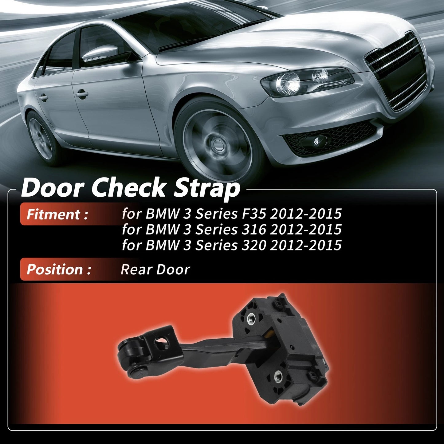 Rear Door Check Strap for BMW 3 Series F35 (2012–2015) No.51227446735