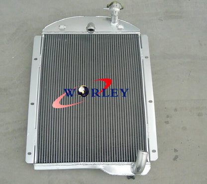 3 Row Aluminum Radiator & Fan for Chevy Pickup Trucks (1941–1946)