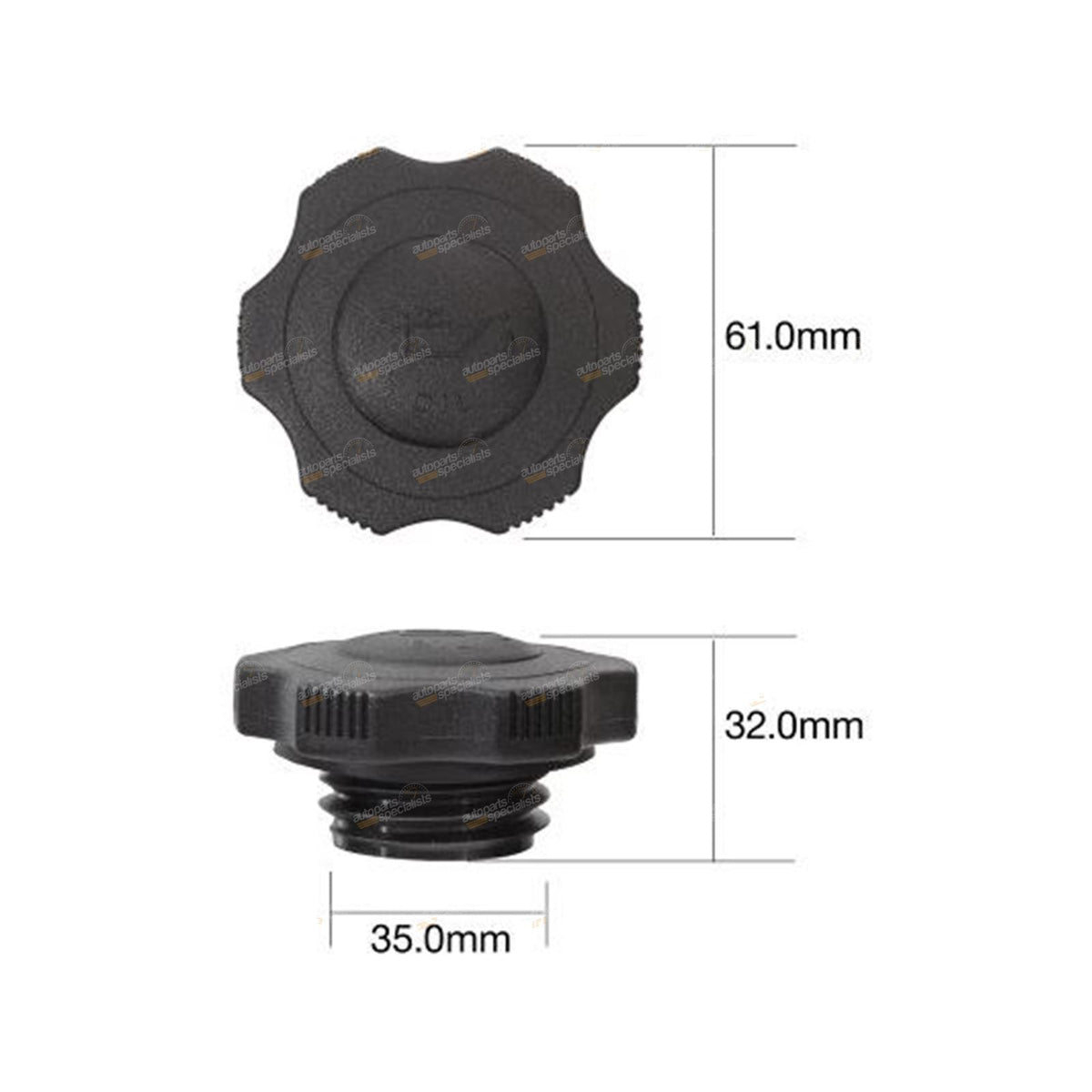 Oil Filler Cap for Ford Courier (1978–2006)