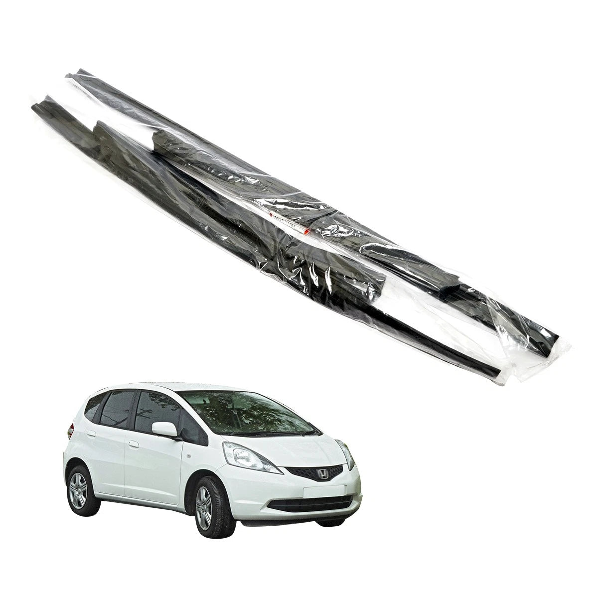 Set of 2 Rear Door Glass Run Channels for Honda Fit Jazz (2009–2013)