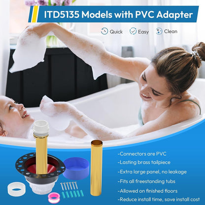 Freestanding Bathtub Drain Rough-In Kit for Various Models