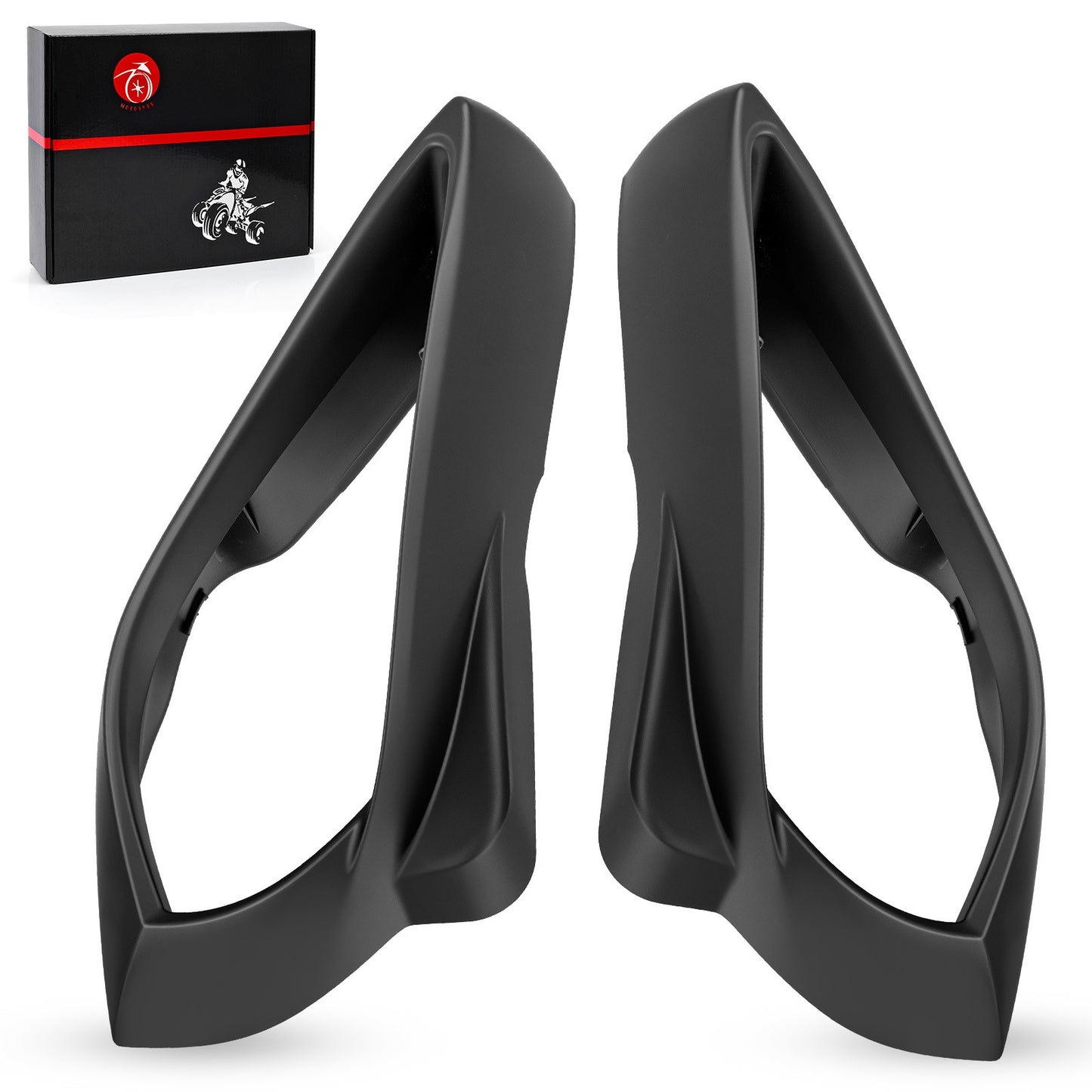 Set of 2 Headlight Cover Trim for Yamaha Raptor 700 YFZ450 (2006–2014)