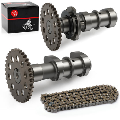 Intake & Exhaust Camshaft with Timing Chain for Suzuki Quadsport Z400 (2003–2014)