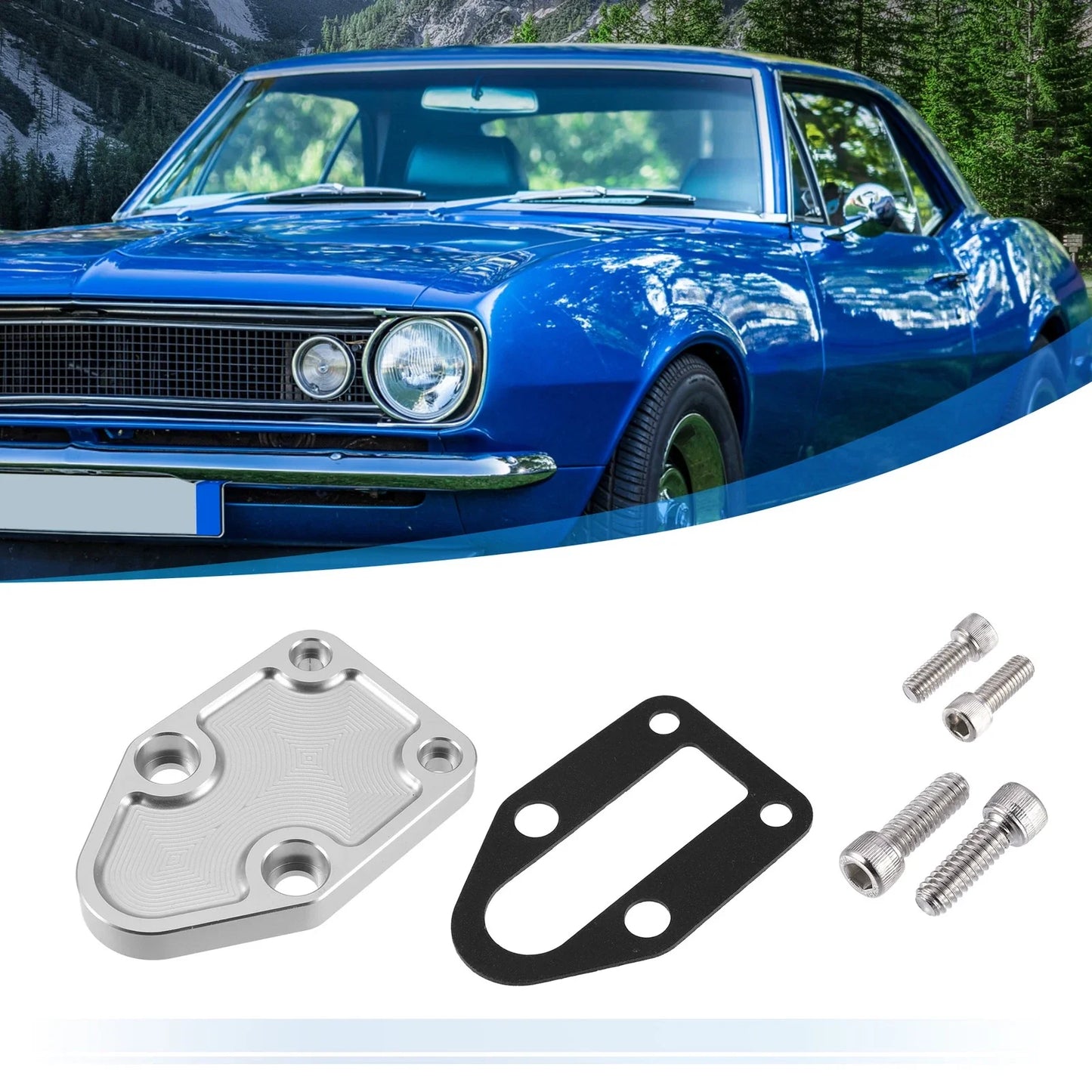 Fuel Pump Plate Mounting Set with Gasket & Screws for Chevrolet Camaro