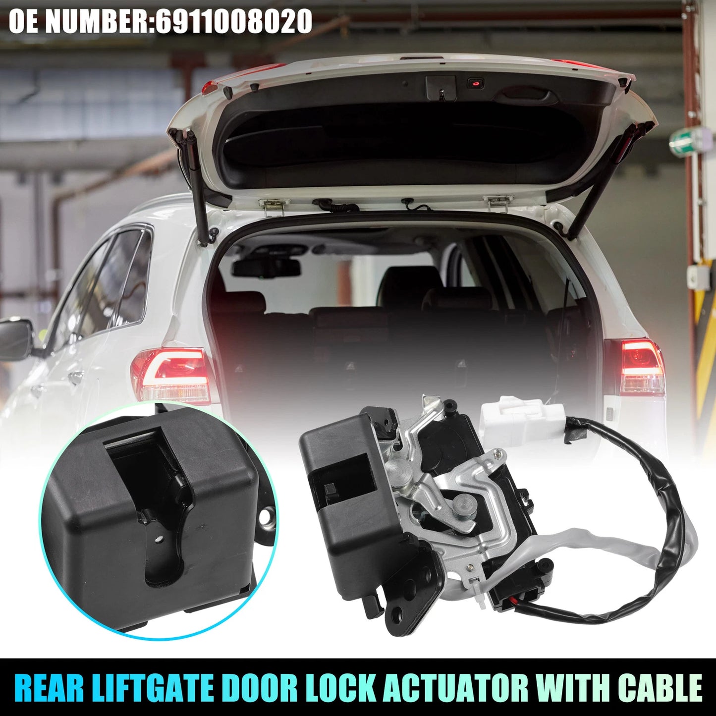 Rear Liftgate Door Lock Actuator Motor for Toyota Sienna (2004–2010) No. 6911008020
