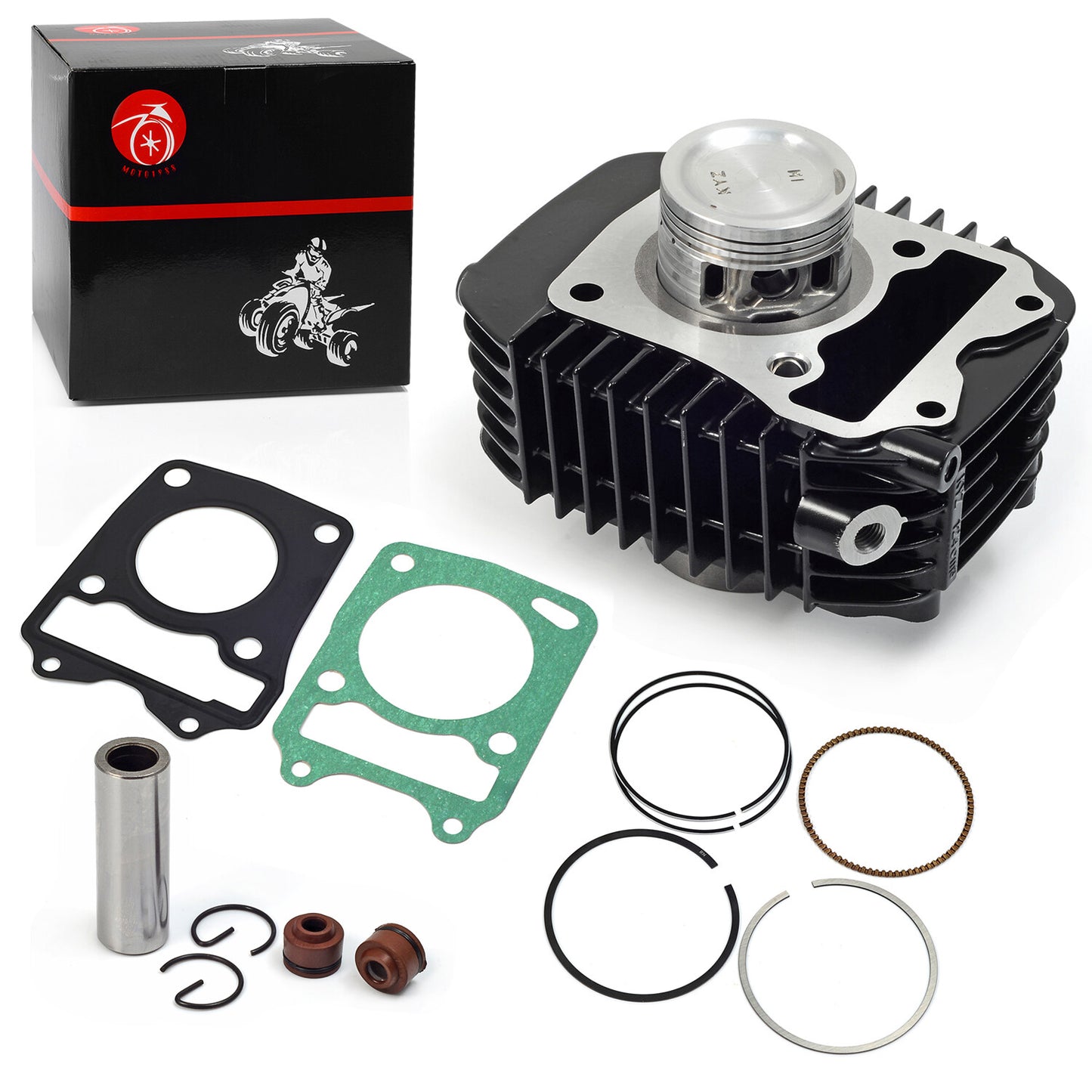 Engine Cylinder Top End Rebuild with Cover Gasket for Honda Grom 125 (2014–2021)