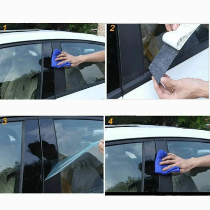 Window Pillar Posts Cover Trim 6 x for Jeep Compass (2017–2023)