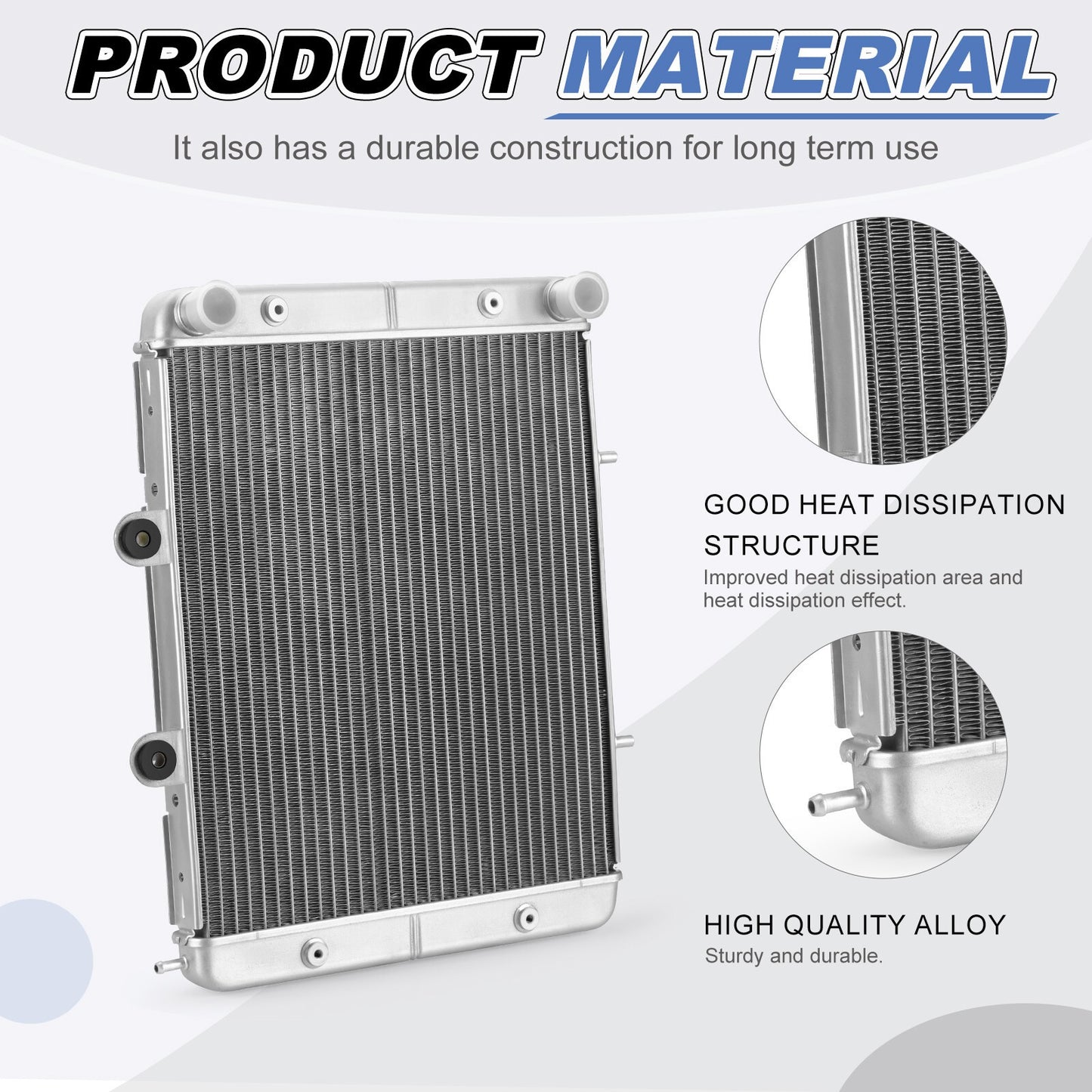 Aluminum Radiator for Polaris RZR 570, RZR 800 (2012–2022, 2008–2014)