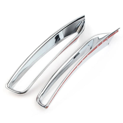 2X ABS Chrome Rear Fog Light Cover Trim for Subaru Forester (2013–2018)