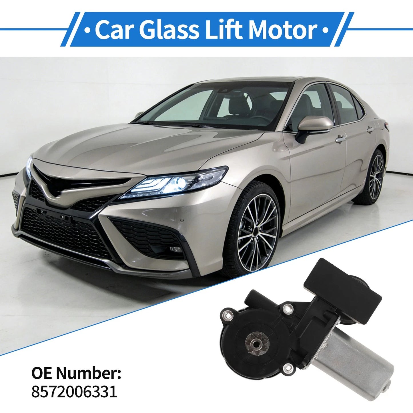 Left Front Power Window Regulator Lift Motor for Toyota Camry (2020–2021)
