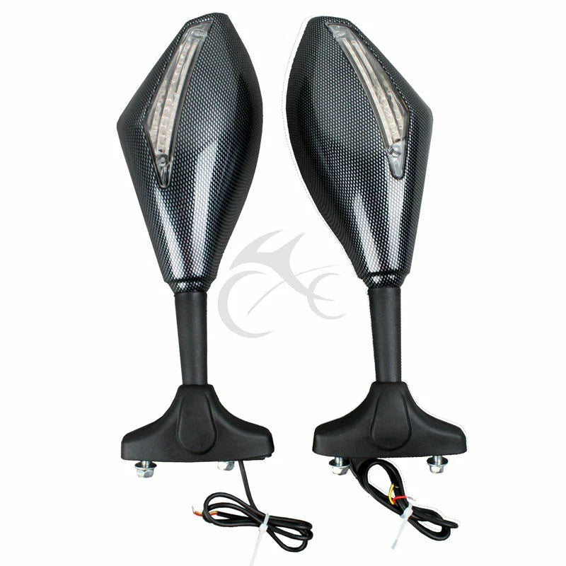 LED Turn Signals Rearview Mirrors for Honda CBR600F1-F4i (1987-2006)