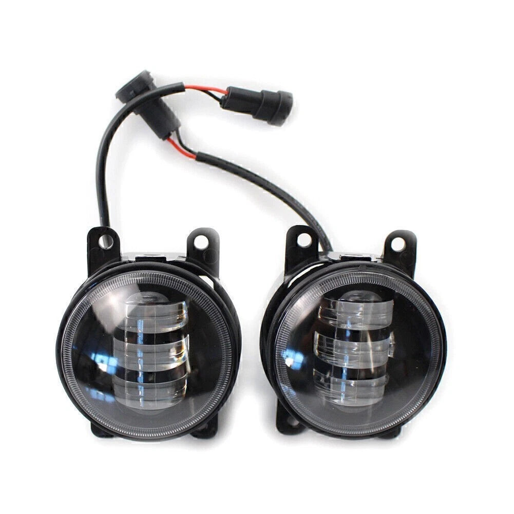 Dual Color White/Yellow LED Fog Light Kit for Honda Nissan Subaru Ford