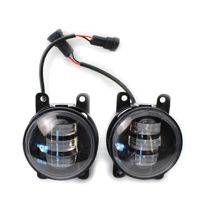 Dual Color White/Yellow LED Fog Light Kit for Honda Nissan Subaru Ford