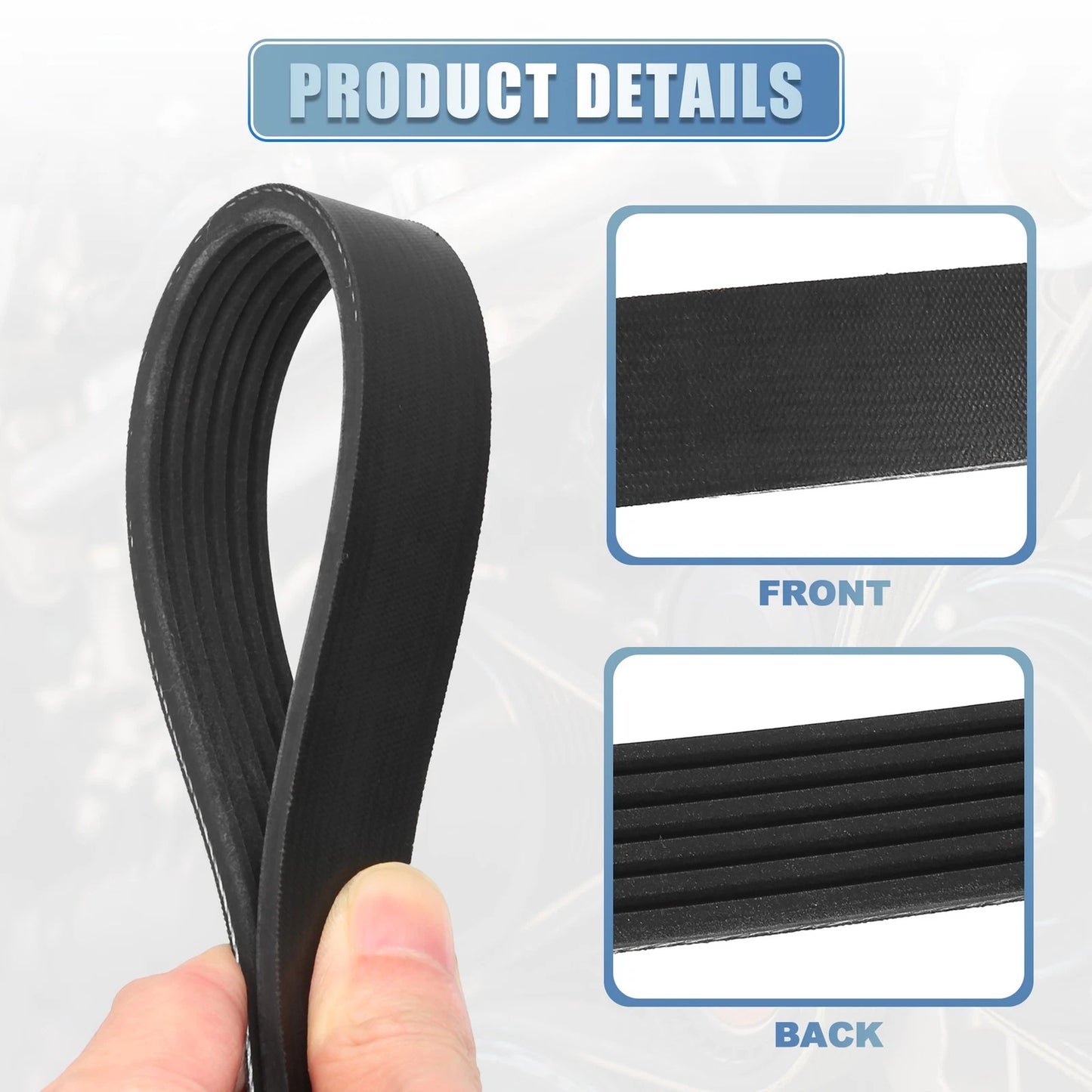 V-Ribbed Serpentine Drive Belt for Jaguar X-Type (2002–2008) No. 4861322