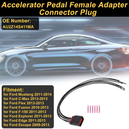 Set of 6 Pin Connector Plugs for Ford Mustang (2011–2014) No.AU2Z14S411MA