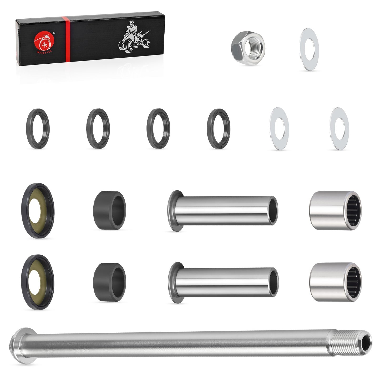 Rear Swing Arm Bearing Seal Pivot Bolt Kit for Arctic Cat DVX 400 (2004–2008)