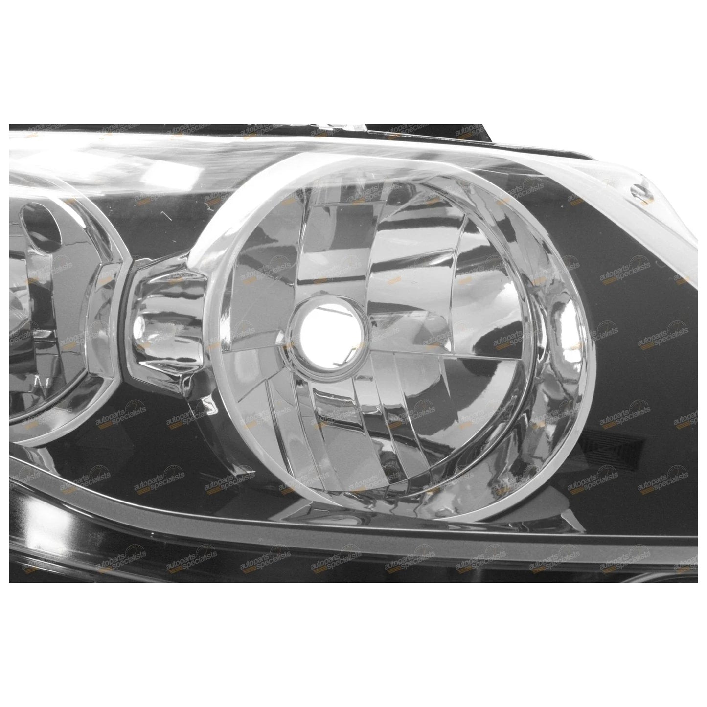 LH+RH Black Headlights Pair for Ford FG Falcon (2008 - 2014)