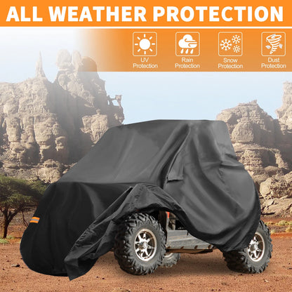 Waterproof UTV Cover for Polaris RZR Turbo R (210D-PU)