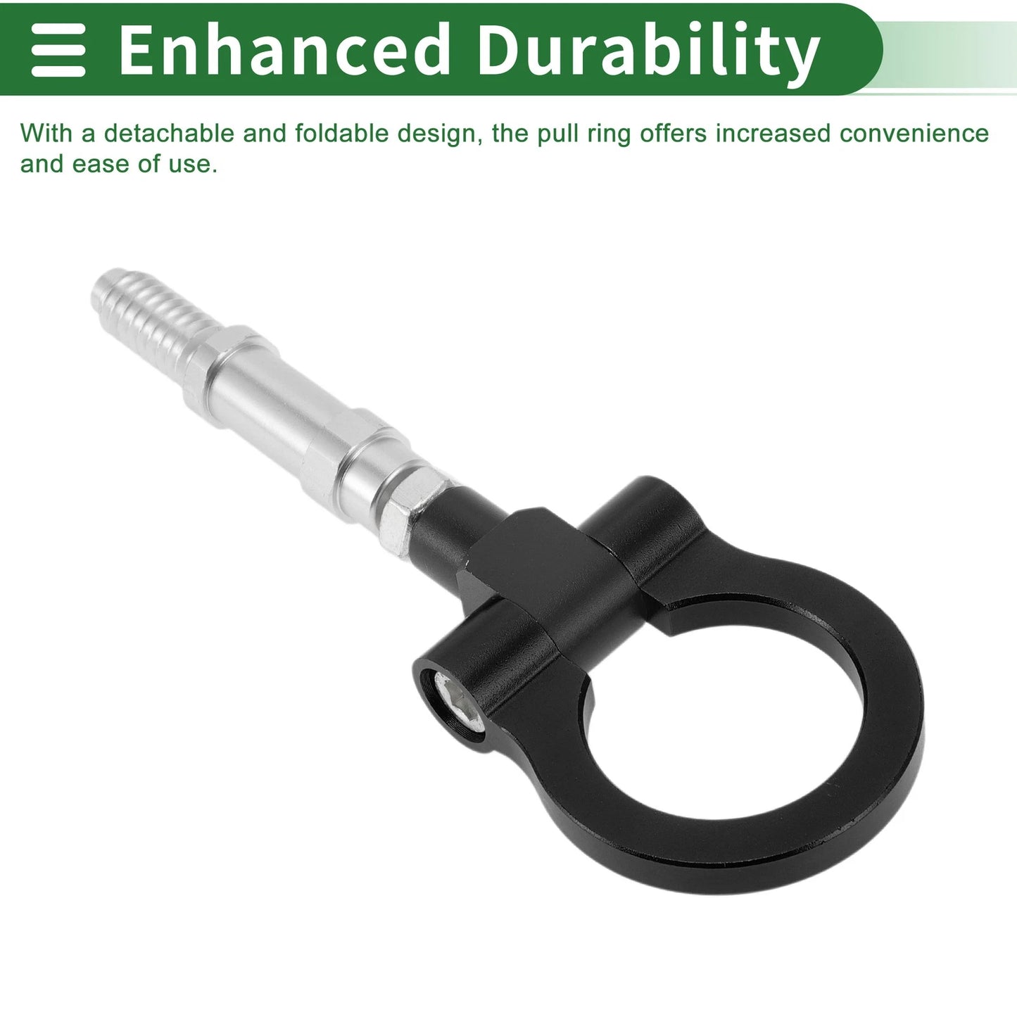 Tow Hook Set for Volkswagen MK7 (2014–2022) 15.7mm Aluminum Alloy 122mm