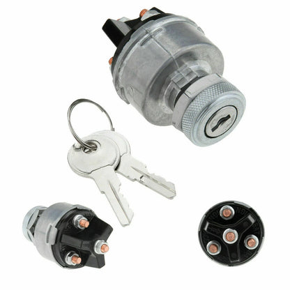 Ignition Switch 12-Volt 2 Keys 4-Position for Universal
