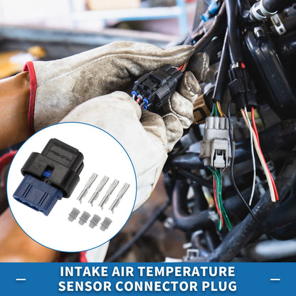 Intake Air Temperature Sensor Connector Plug for Ford (No.CU2Z14S411AYA)