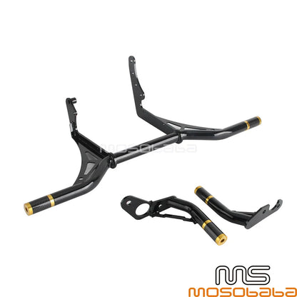 Front & Rear Engine Guard Crash Bar for Harley Softail Low Rider (2007-2023)