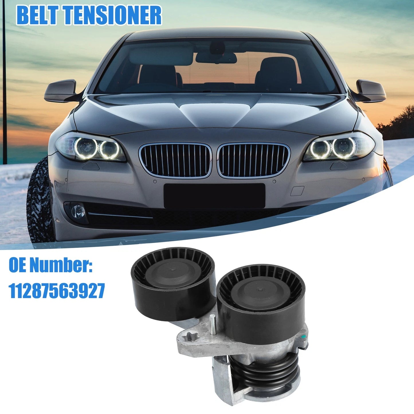 Engine Belt Tensioner Pulley Assembly for BMW 335i 3.0L (2007–2013) No. 11287563927