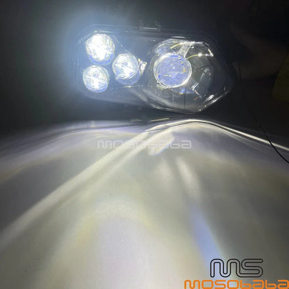 ATV LED Hi/Low Beam Angel Eye Headlights for Polaris RZR, ACE, Sportsman, Ranger