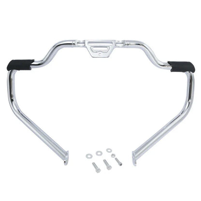 Chrome Mustache Highway Engine Guard Bar for Harley Softail (2000-2017)