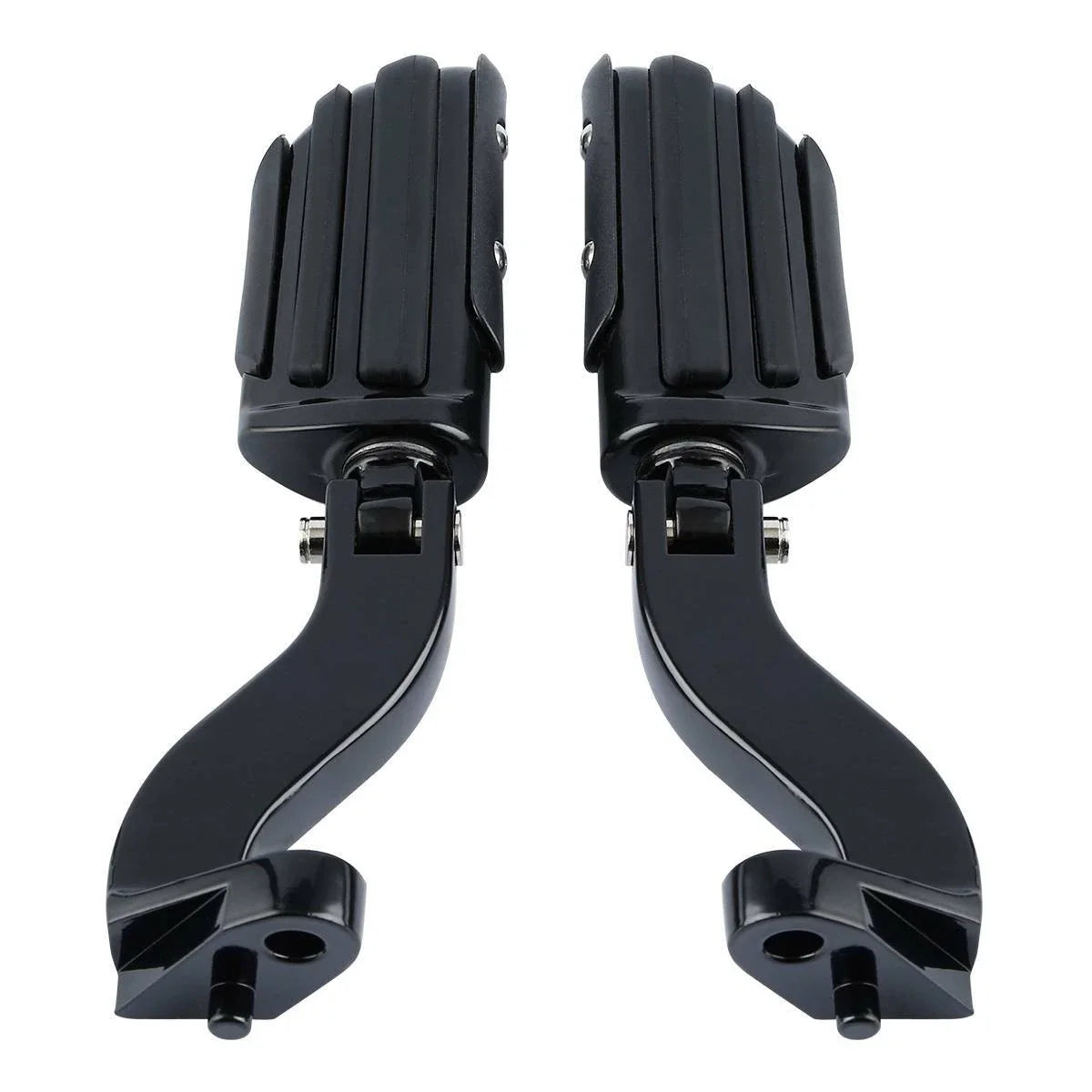 Black Rear Passenger Foot Pegs for Harley Road Street Glide (1993-2020)