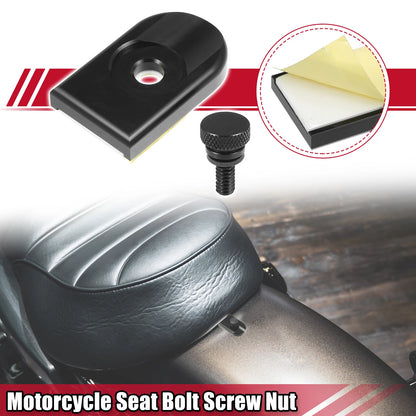Set of 1 Motorcycle Seat Bolt Screw with Cover for Harley Davidson Touring