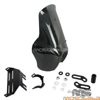 Headlight Fairing + 15" Windshield Black for Harley Softail Low Rider (2020-2023)