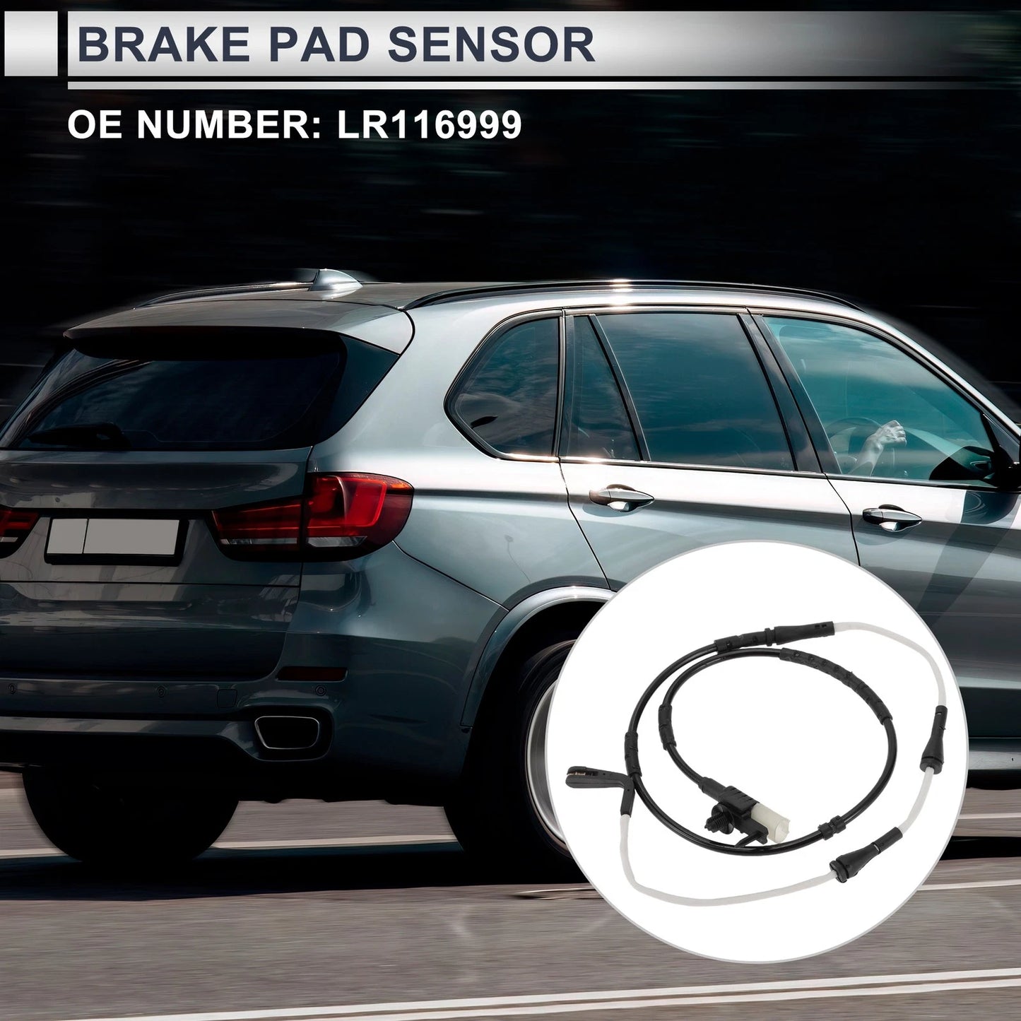 1pc Rear Brake Pad Wear Sensor for Jaguar F-Pace (2019–2023) No.LR116999