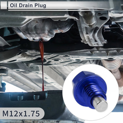 Set of 1 M12x1.75 Engine Oil Drain Plug with Gasket for Car Motorcycle Boat