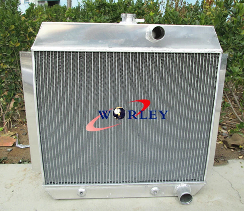 3 Row Aluminum Radiator with Fan for Chevy (1951–1954)