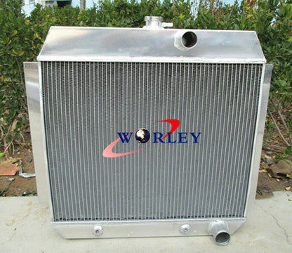 3 Row Aluminum Radiator with Fan for Chevy (1951–1954)