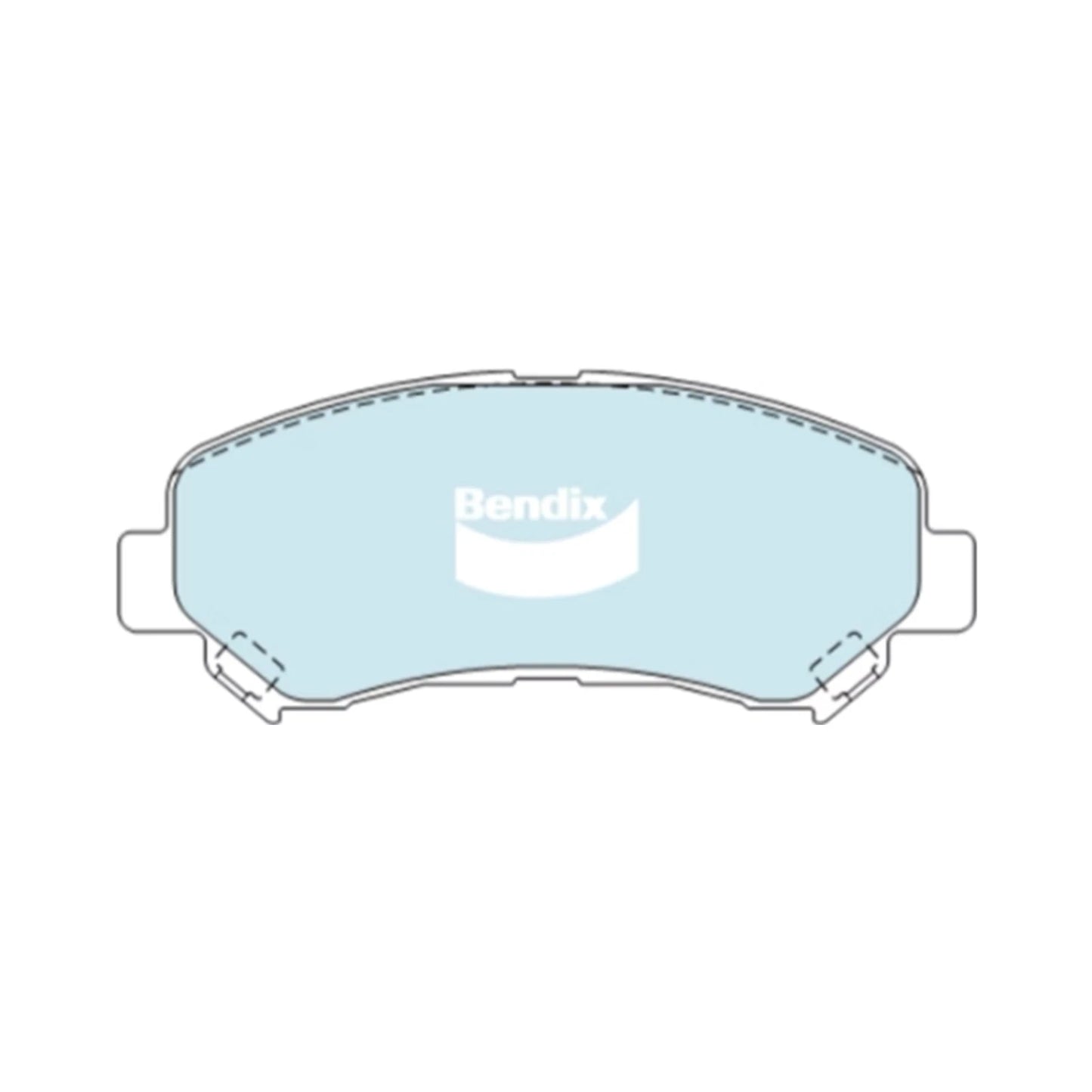 Set of 4 Bendix Front Disc Brake Pads for Nissan Dualis J10 (2007–2017)