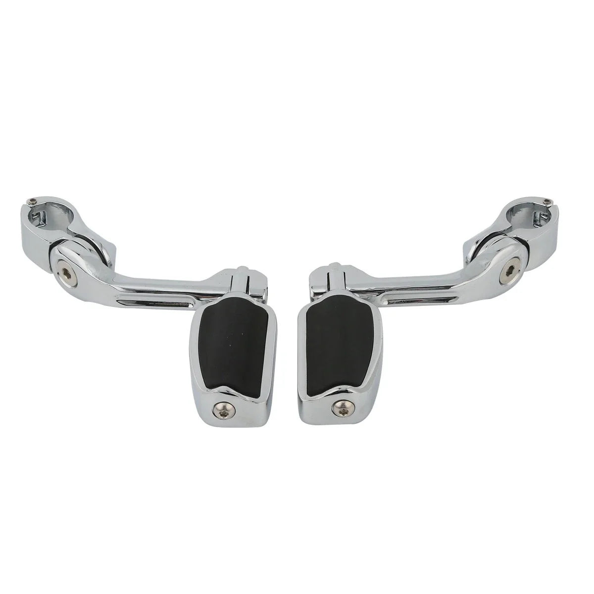 1-1/4" Long Angled Highway Bar Engine Guard Footpegs for Harley