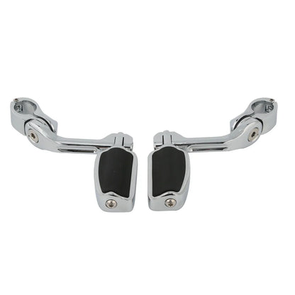 1-1/4" Long Angled Highway Bar Engine Guard Footpegs for Harley