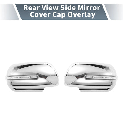 Set of 2 Rearview Mirror Cover Overlays for Suzuki (with LED Light)