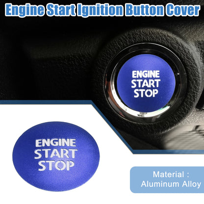 Ignition Button Cover Sticker for Toyota Tacoma (2016–2021) Blue