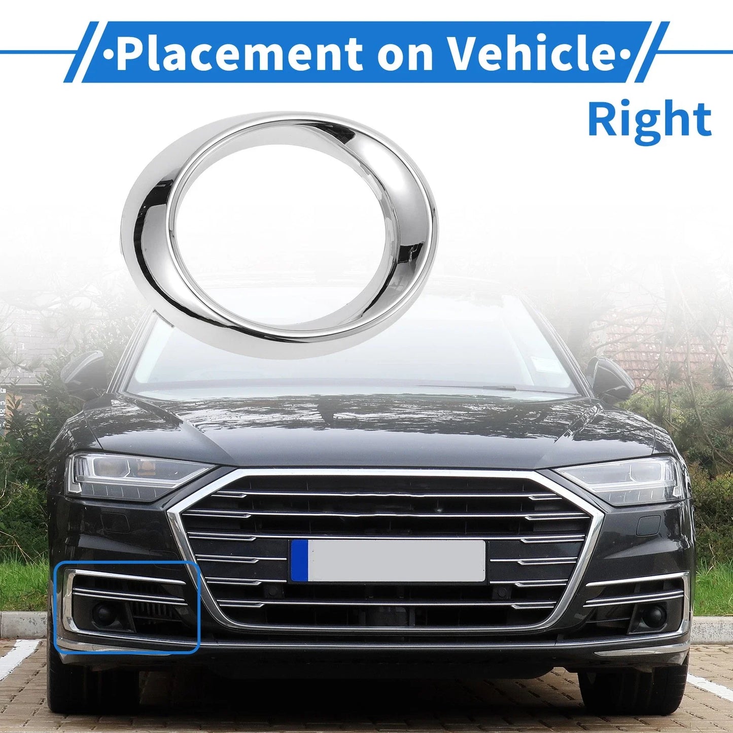 Front Right Fog Light Grill for Mercedes-Benz GLK350 (2010-2012)