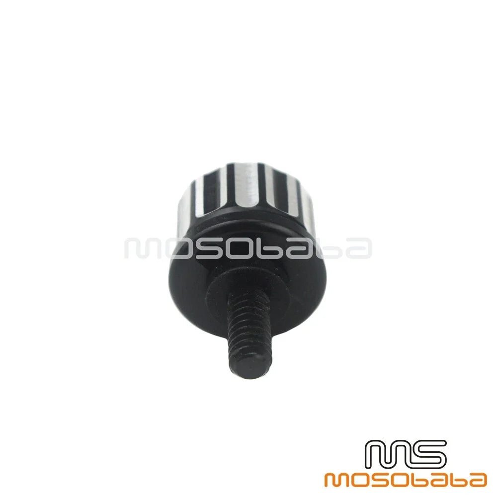 Black 6mm Rear Seat Bolt for Harley Motorcycle Models (1996-2017)
