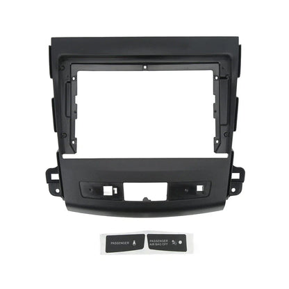 9" Radio Dash Frame Fascia Panel with Sticker for Mitsubishi Outlander (2008-2012)
