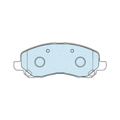 Set of 4 Bendix Front Disc Brake Pads for Mitsubishi Lancer (2002–2010)