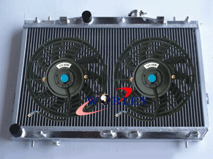 Aluminum Radiator and Fans for Hyundai Elantra Tiburon (2001–2008)