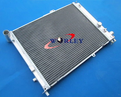 Aluminum Radiator with Red Hose for Saab 9000 Aero (1993–1998) Turbo